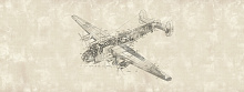 Фотообои самолет Factura INDUSTRY DRAWING PLANE 2